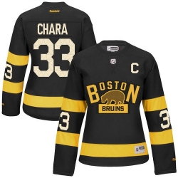 Zdeno Chara Women's Reebok Boston Bruins Authentic Black 2016 Winter Classic NHL Jersey