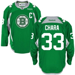 Zdeno Chara Reebok Boston Bruins Premier Green St. Patrick's Day Practice NHL Jersey