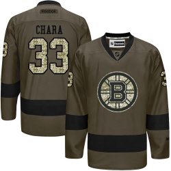 Zdeno Chara Reebok Boston Bruins Authentic Green Salute to Service NHL Jersey