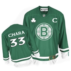 Zdeno Chara Reebok Boston Bruins Authentic Green St Patty's Day NHL Jersey