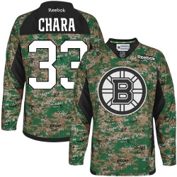 Zdeno Chara Reebok Boston Bruins Authentic Camo Veterans Day Practice NHL Jersey