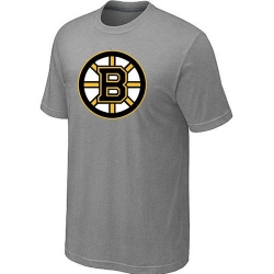 NHL Boston Bruins Big & Tall Logo T-Shirt - Grey