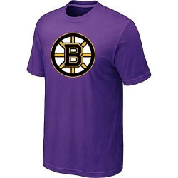 NHL Boston Bruins Big & Tall Logo T-Shirt - Purple