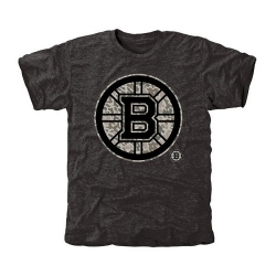 NHL Boston Bruins Black Rink Warrior Tri-Blend T-Shirt