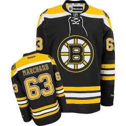 Brad Marchand Reebok Boston Bruins Authentic Black Home NHL Jersey