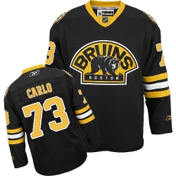 Brandon Carlo Reebok Boston Bruins Premier Black Third NHL Jersey