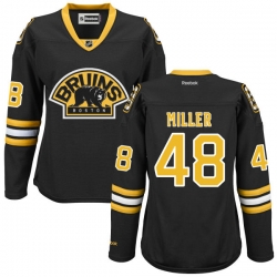 Colin Miller Women's Reebok Boston Bruins Authentic Black Alternate Jersey