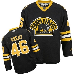 David Krejci Reebok Boston Bruins Authentic Black Third NHL Jersey