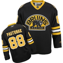 David Pastrnak Reebok Boston Bruins Authentic Black Third NHL Jersey