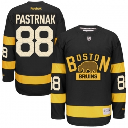 David Pastrnak Reebok Boston Bruins Authentic Black 2016 Winter Classic NHL Jersey