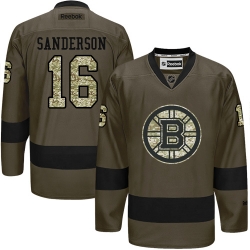 Derek Sanderson Reebok Boston Bruins Authentic Green Salute to Service NHL Jersey