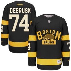 Jake DeBrusk Reebok Boston Bruins Premier Black 2016 Winter Classic NHL Jersey