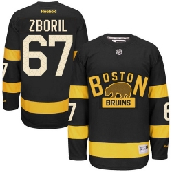 Jakub Zboril Reebok Boston Bruins Premier Black 2016 Winter Classic NHL Jersey