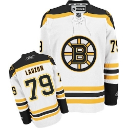 Jeremy Lauzon Reebok Boston Bruins Premier White Away NHL Jersey