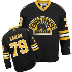 Jeremy Lauzon Reebok Boston Bruins Premier Black Third NHL Jersey