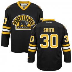 Jeremy Smith Reebok Boston Bruins Premier Black Alternate Jersey
