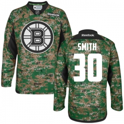 Jeremy Smith Reebok Boston Bruins Authentic Camo Digital Veteran's Day Practice Jersey