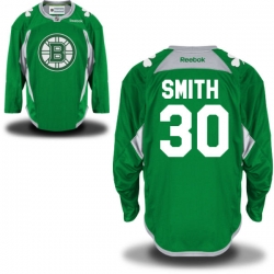 Jeremy Smith Reebok Boston Bruins Authentic Green St. Patrick's Day Practice Jersey