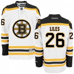 John-Michael Liles Reebok Boston Bruins Authentic White Away Jersey