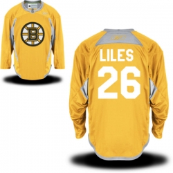 John-Michael Liles Reebok Boston Bruins Authentic Gold Practice Jersey