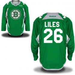 John-Michael Liles Reebok Boston Bruins Authentic Green St. Patrick's Day Practice Jersey