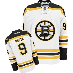 Johnny Bucyk Reebok Boston Bruins Premier White Away NHL Jersey