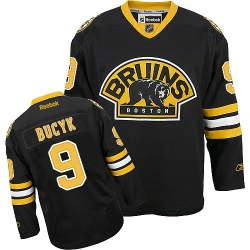 Johnny Bucyk Reebok Boston Bruins Premier Black Third NHL Jersey