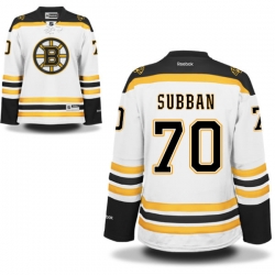 Malcolm Subban Women's Reebok Boston Bruins Authentic White Away Jersey