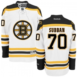Malcolm Subban Youth Reebok Boston Bruins Premier White Away Jersey