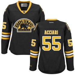 Noel Acciari Women's Reebok Boston Bruins Authentic Black Alternate Jersey