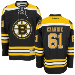 Austin Czarnik Reebok Boston Bruins Premier Black Home Jersey