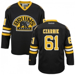 Austin Czarnik Reebok Boston Bruins Premier Black Alternate Jersey