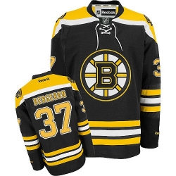 Patrice Bergeron Youth Reebok Boston Bruins Premier Black Home NHL Jersey