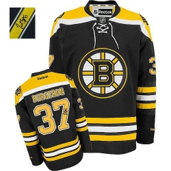 Patrice Bergeron Reebok Boston Bruins Authentic Black Home Autographed NHL Jersey