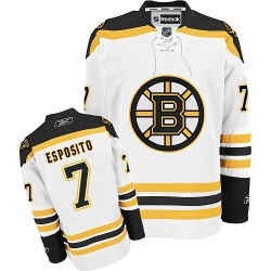 Phil Esposito Reebok Boston Bruins Authentic White Away NHL Jersey