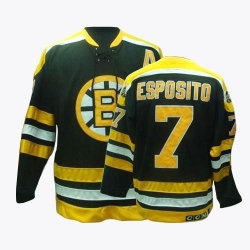 Phil Esposito CCM Boston Bruins Premier Black Throwback NHL Jersey