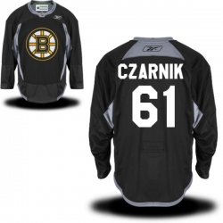 Austin Czarnik Reebok Boston Bruins Authentic Black Alternate Practice Jersey