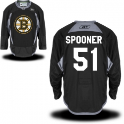 Ryan Spooner Reebok Boston Bruins Authentic Black Alternate Practice Jersey