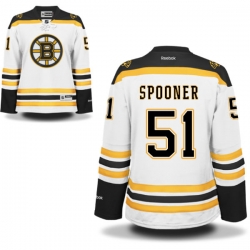 Ryan Spooner Women's Reebok Boston Bruins Authentic White Away Jersey