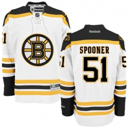 Ryan Spooner Youth Reebok Boston Bruins Authentic White Away Jersey