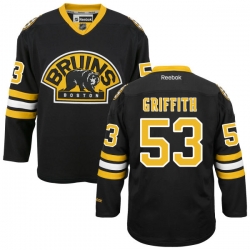 Seth Griffith Youth Reebok Boston Bruins Premier Black Alternate Jersey