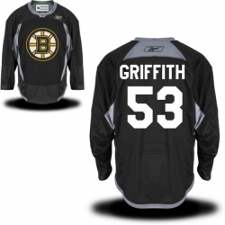 Seth Griffith Youth Reebok Boston Bruins Premier Black Alternate Practice Jersey
