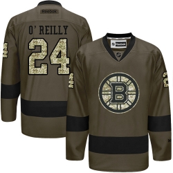 Terry O'Reilly Reebok Boston Bruins Premier Green Salute to Service NHL Jersey