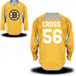 Tommy Cross Reebok Boston Bruins Premier Gold Practice Jersey