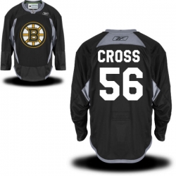 Tommy Cross Reebok Boston Bruins Authentic Black Alternate Practice Jersey
