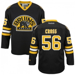 Tommy Cross Youth Reebok Boston Bruins Premier Black Alternate Jersey