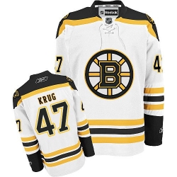 Torey Krug Reebok Boston Bruins Authentic White Away NHL Jersey