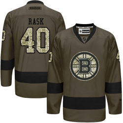 Tuukka Rask Reebok Boston Bruins Authentic Green Salute to Service NHL Jersey