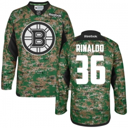 Zac Rinaldo Reebok Boston Bruins Premier Camo Digital Veteran's Day Practice Jersey