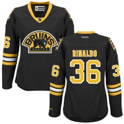 Zac Rinaldo Women's Reebok Boston Bruins Authentic Black Alternate Jersey